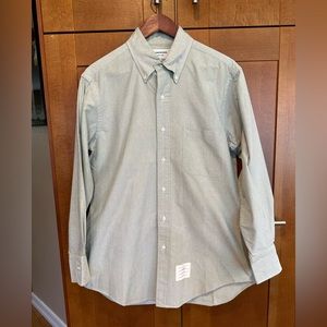 Men’s Thom Browne Pale Green Casual Button Down - Size 3 - Good Condition